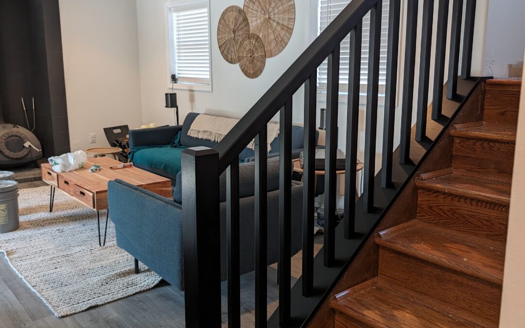 Modern Staircase Railing Redo